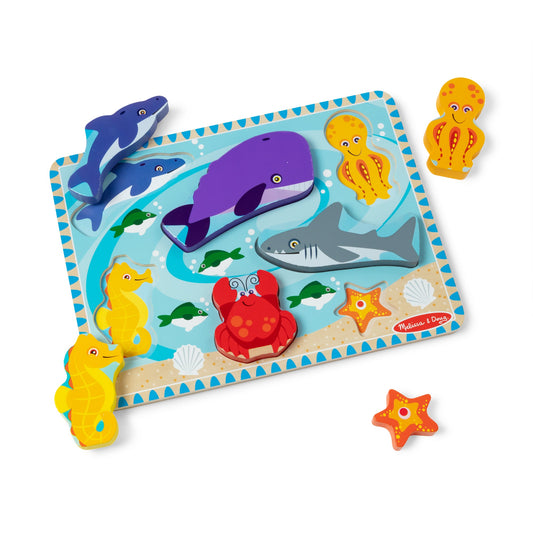 Melissa & Doug Sea Creatures Chunky Puzzle