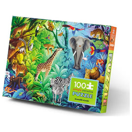 100 Pc Holographic - Jungle Paradise | Crocodile Creek | 79102