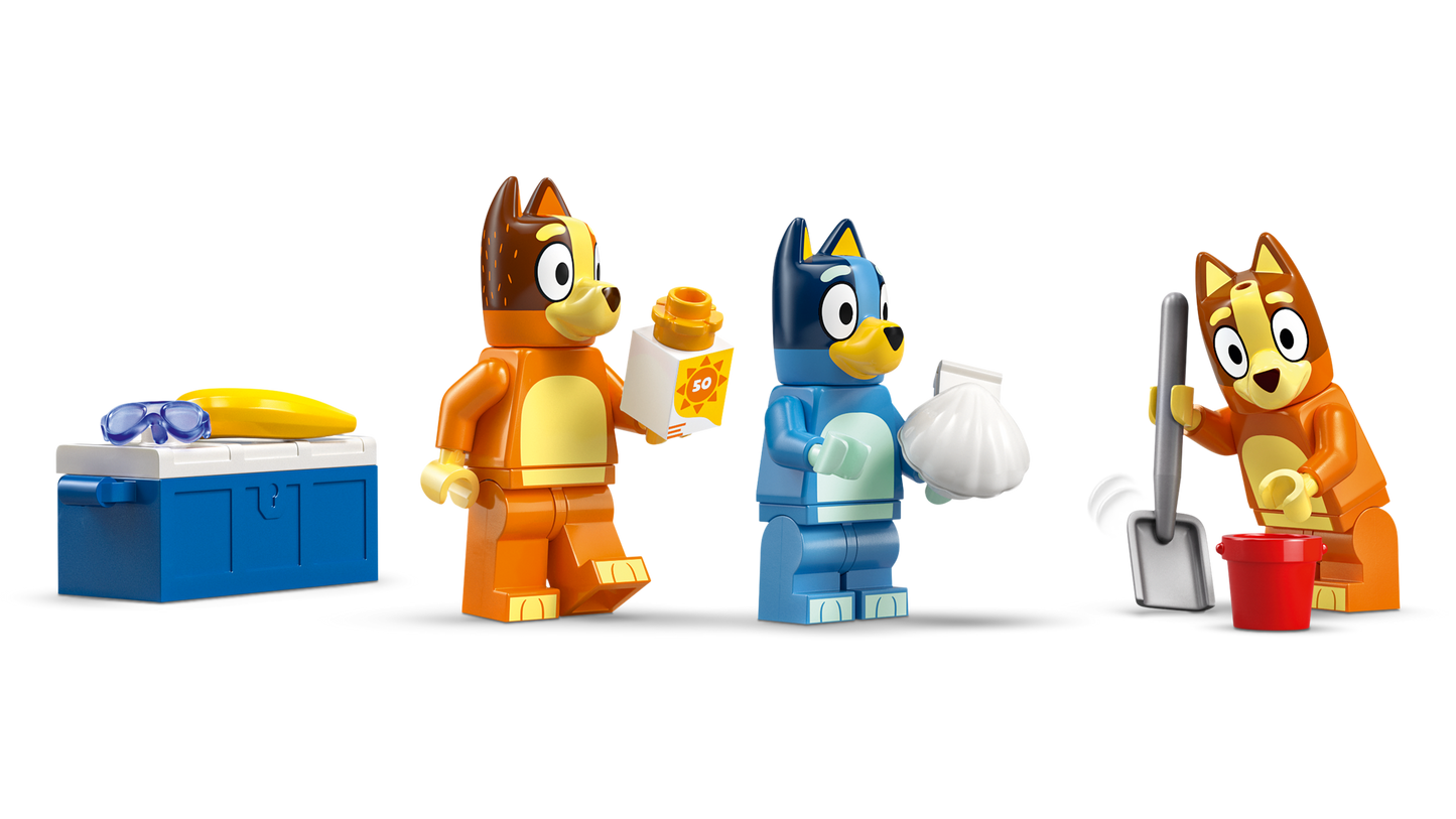 LEGO® Bluey 11202 Bluey's Beach & Family Car Trip