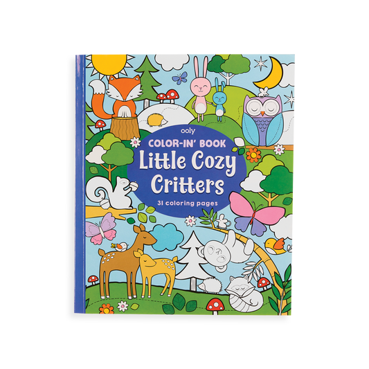Ooly 118-203 Little Cozy Critters Coloring Book