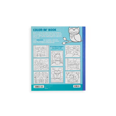 Ooly 118-203 Little Cozy Critters Coloring Book