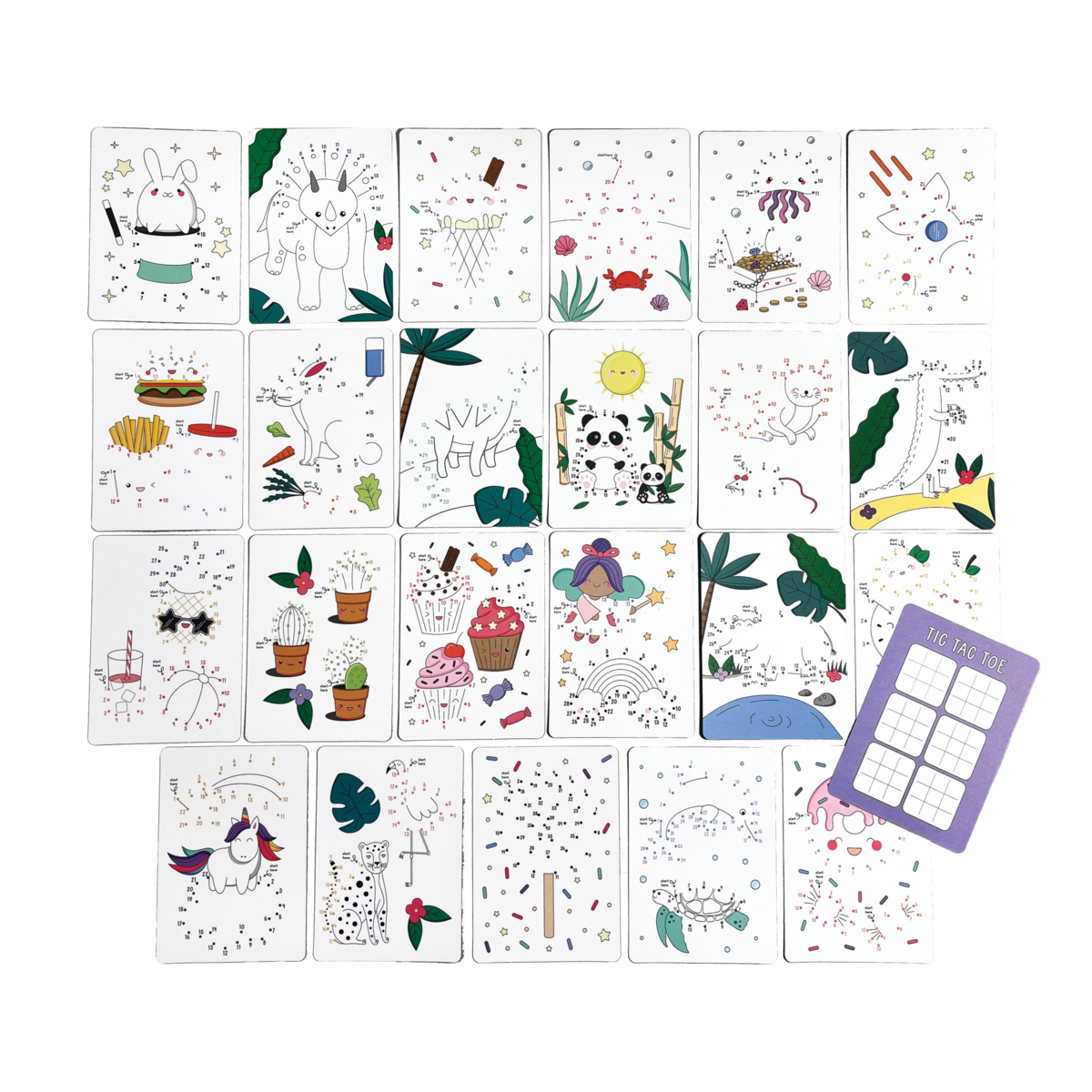Ooly 118-275 Connect the Dots Activity Cards