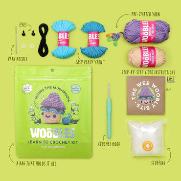 Woobles Irving the Mushroom Crochet Kit