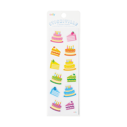 Ooly Stickiville 120-132 Birthday Cakes Stickers