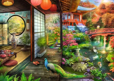 Ravensburger Puzzle 12000635 Japanese Garden Teahouse