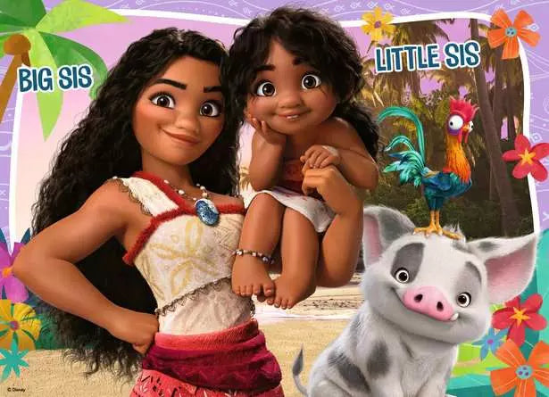 Ravensburger 12004069 Puzzle Moana 2 4X100PC