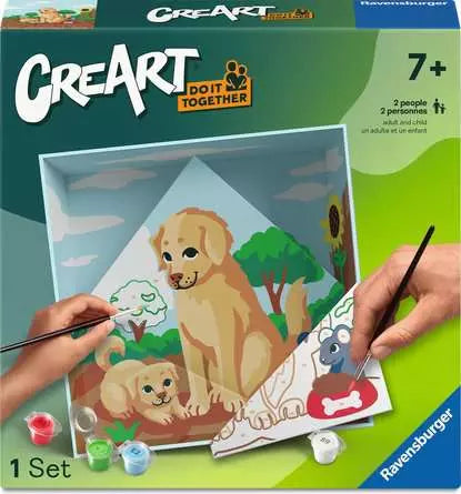 Ravensburger CREART Paint By Numbers Do It Together Dog