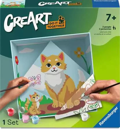 Ravensburger CREART Paint By Numbers Do It Together Cat