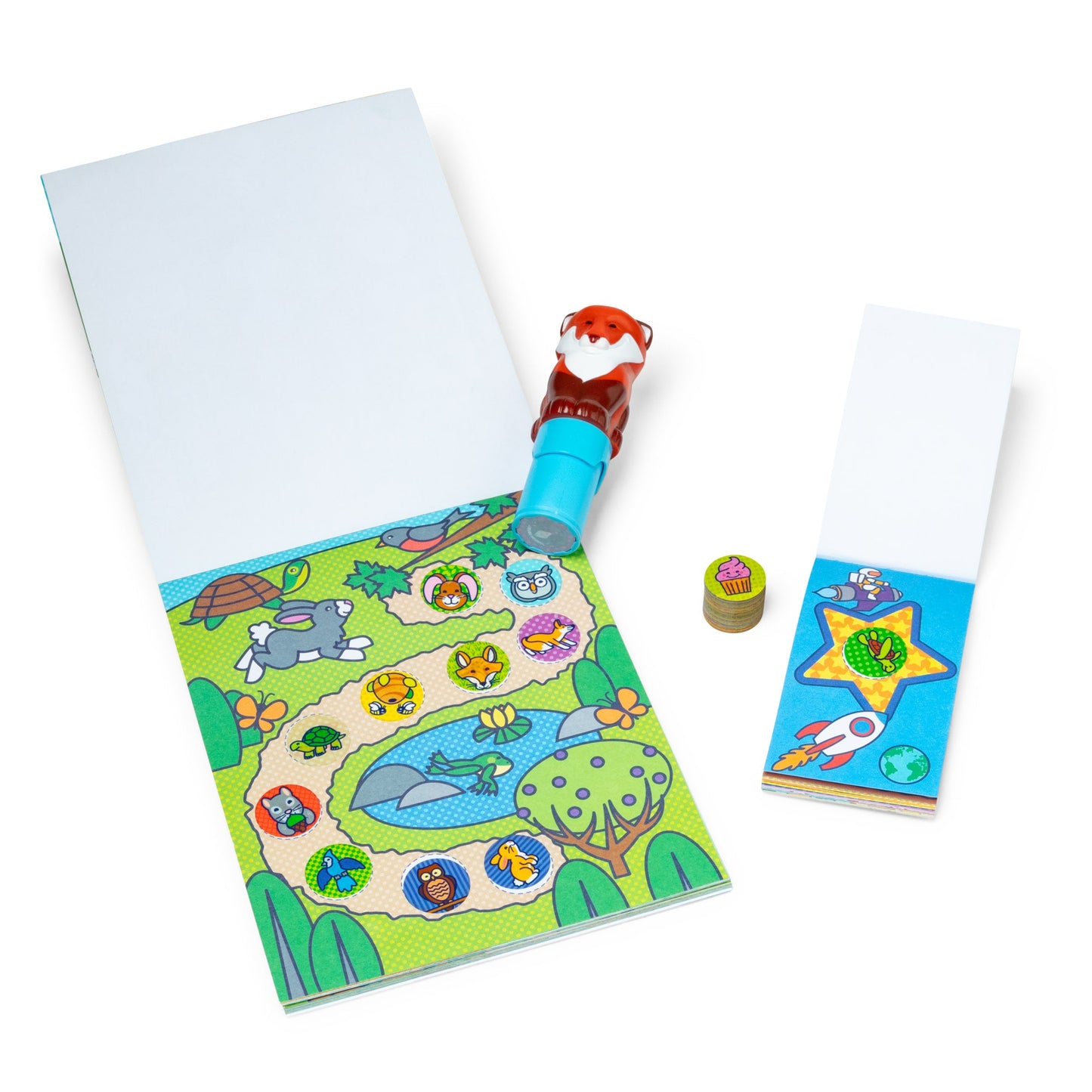 Melissa & Doug Sticker WOW!™ Fox Bundle: Activity Pad & Sticker Stamper