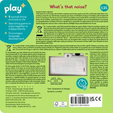 Ravensburger Play+ 13095008 Shh … Who's there? Jungle Animals