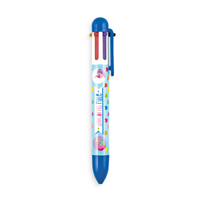 Ooly 6 Click Multi Color Pen 132 082 Unique Unicorns TimbukToys ooly-6-click-multi-color-pen-132-082-unique-unicorns-timbuktoys