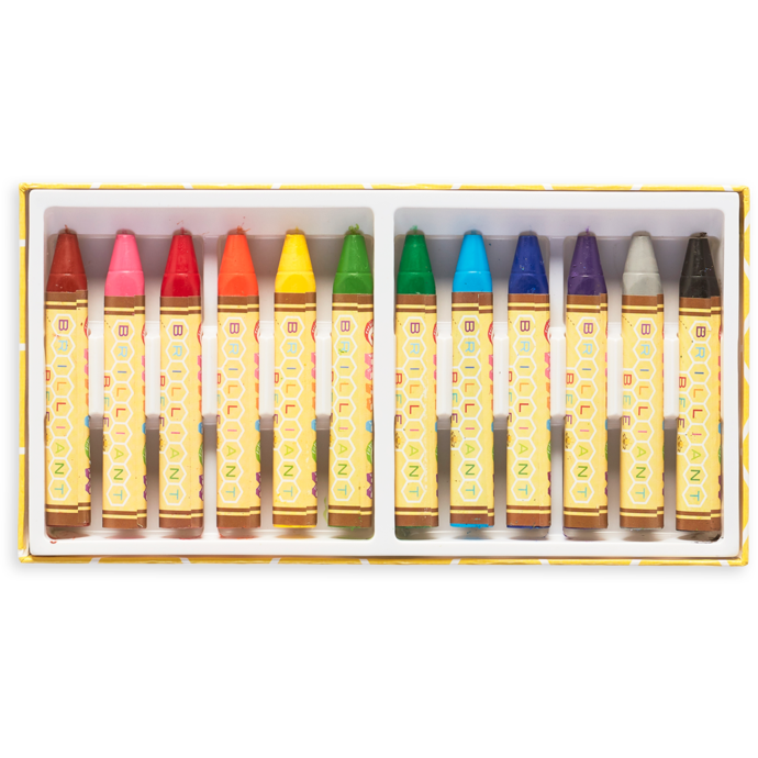 Ooly 133-093 Brilliant Bee Crayon 12pk