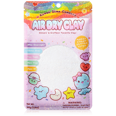 Kawaii Slime Air Dry Clay White