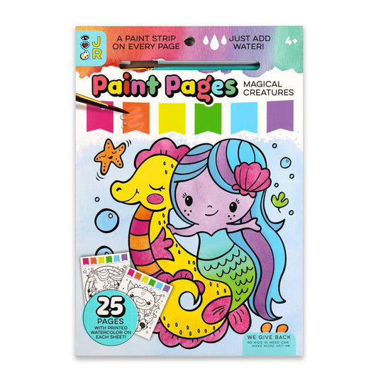 Bright Stripes iHeartArt JR Paint Pages- Magical Creatures
