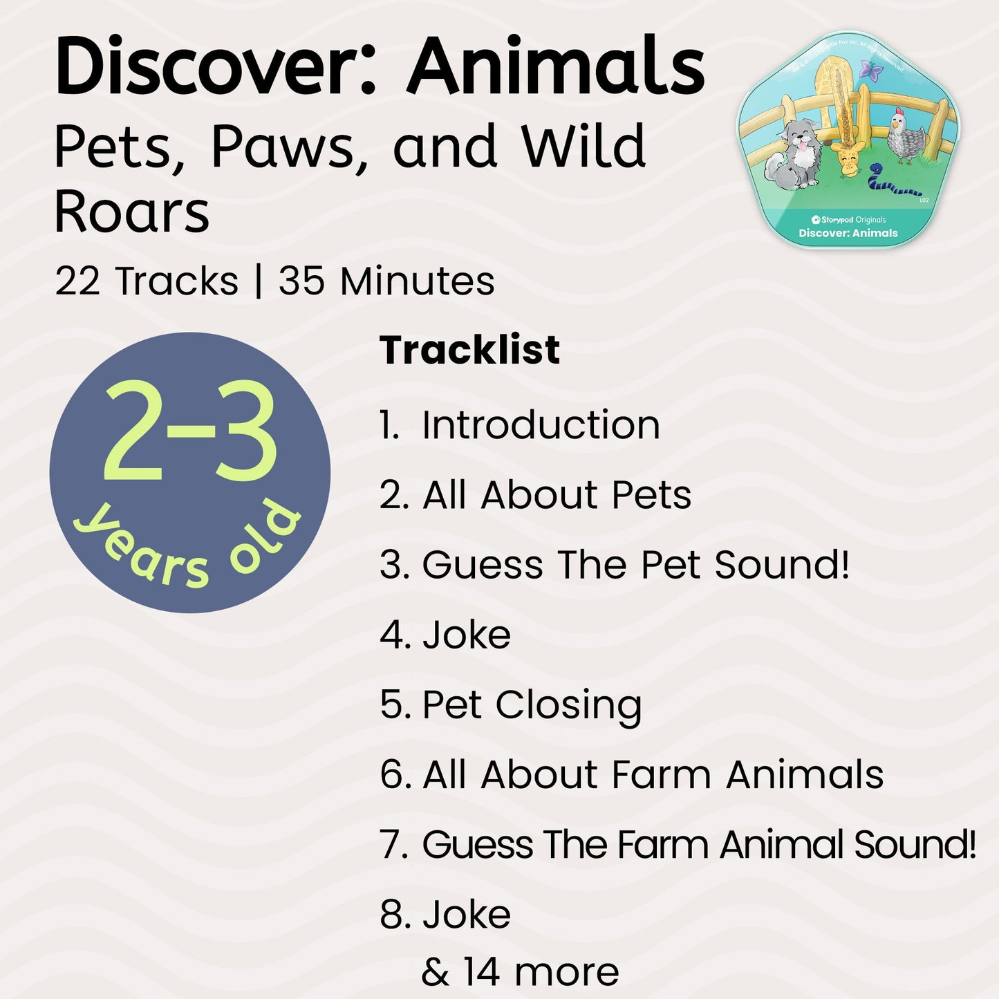 Storypod Discover Animals Token