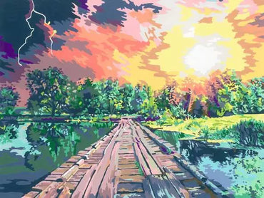 Ravensburger CreArt 25949 Magical Light - Paint by numbers for adults