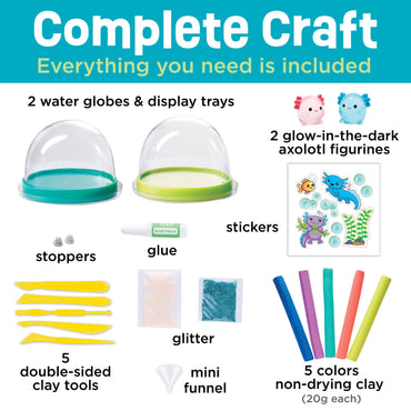 Creativity for Kids Make Your Own Axolotl Water Globes