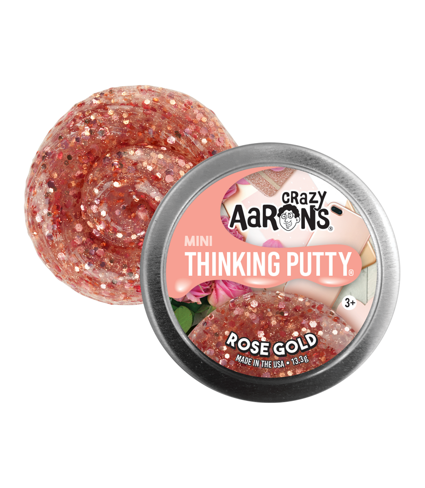 Crazy Aarons Putty World Mini Rose Gold