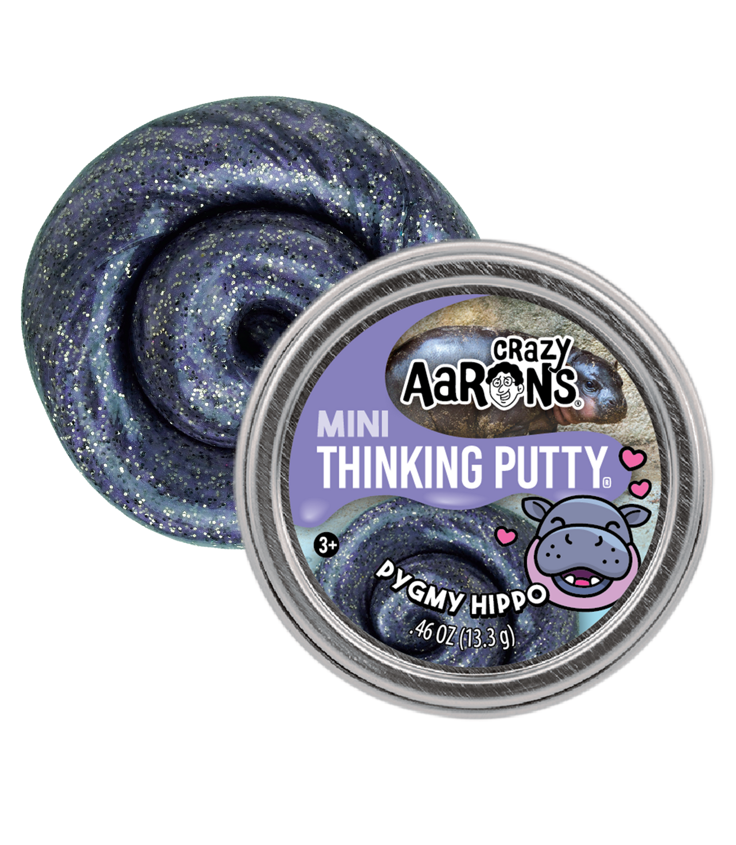 Crazy Aarons Putty World Mini Pygmy Hippo