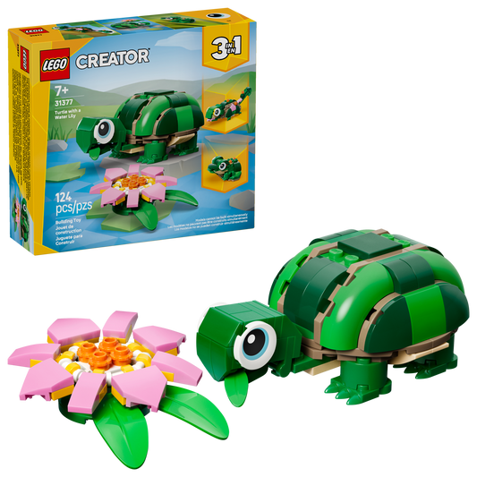 LEGO® Creator 3-in-1 31377 Turtle with a Water Lily Flower