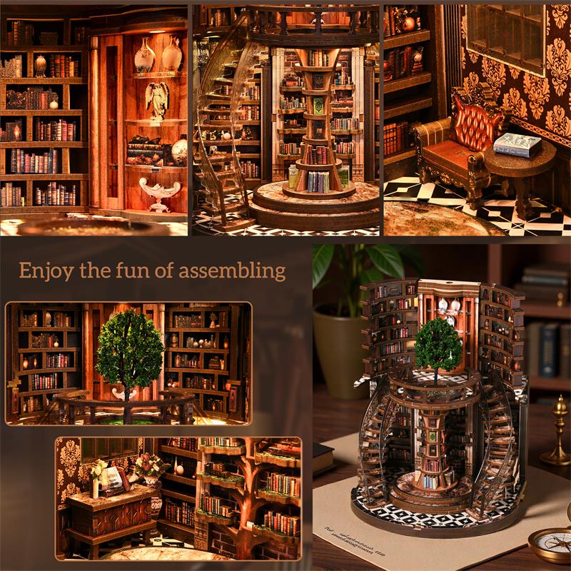 Hands Craft Tree of Knowledge Book Nook Build Kit