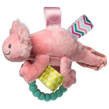 Taggies Lizzy Axolotl Teether Rattle Pink