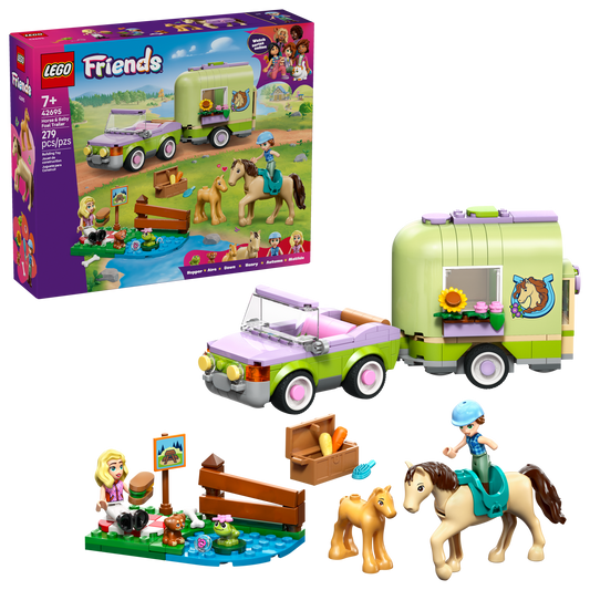LEGO® Friends 42695 Horse & Baby Foal Trailer