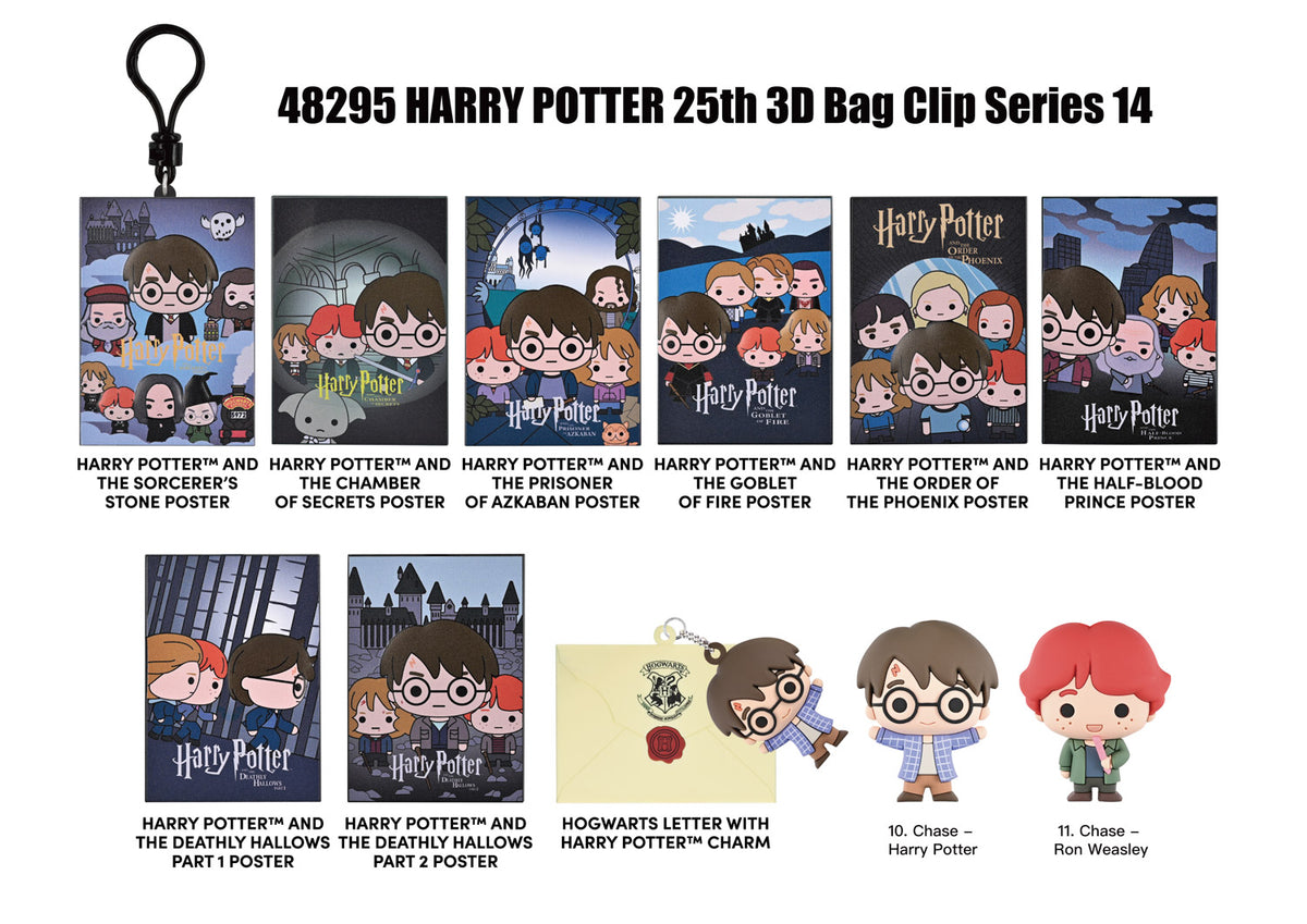 Monogram Harry Potter 3D Foam Bag Clip Blind Bag 1pc