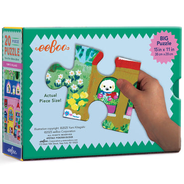 eeBoo PZY863 Yumi’s Village 20 Piece Puzzle
