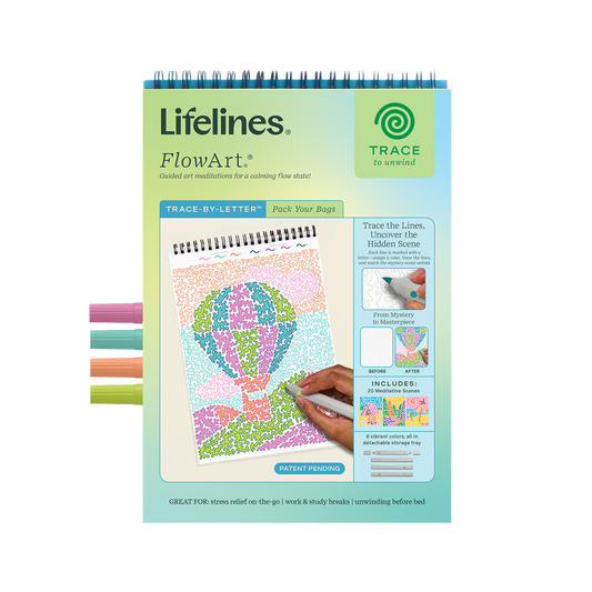 Lifelines FlowArt - Trace by Letter - Pack Your Bags