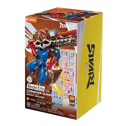 Blokees Marvel Rivals Champion Class 08 Rocket Raccoon Model Kit