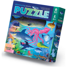 60-pc Foil puzzle - Shimmering Shark | Crocodile Creek | 79055