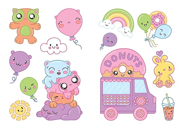 Dover Cute Kawaii Stickers