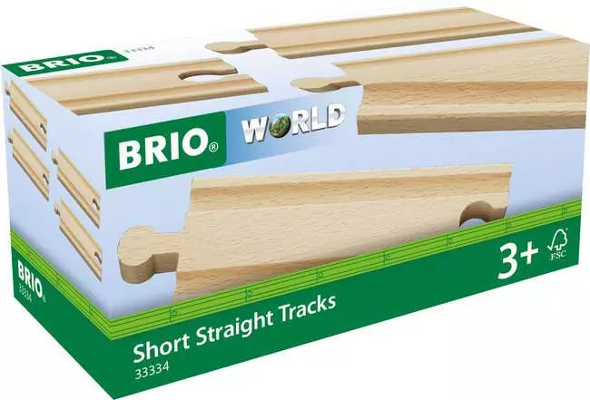 Ravensburger BRIO World 63333400 Short Straight Tracks