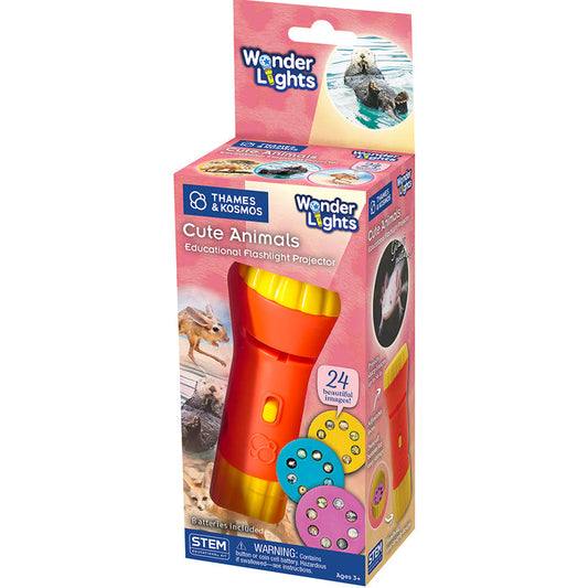 Thames & Kosmos Wonder Lights: Cute Animals - Educational Flashlight Projector