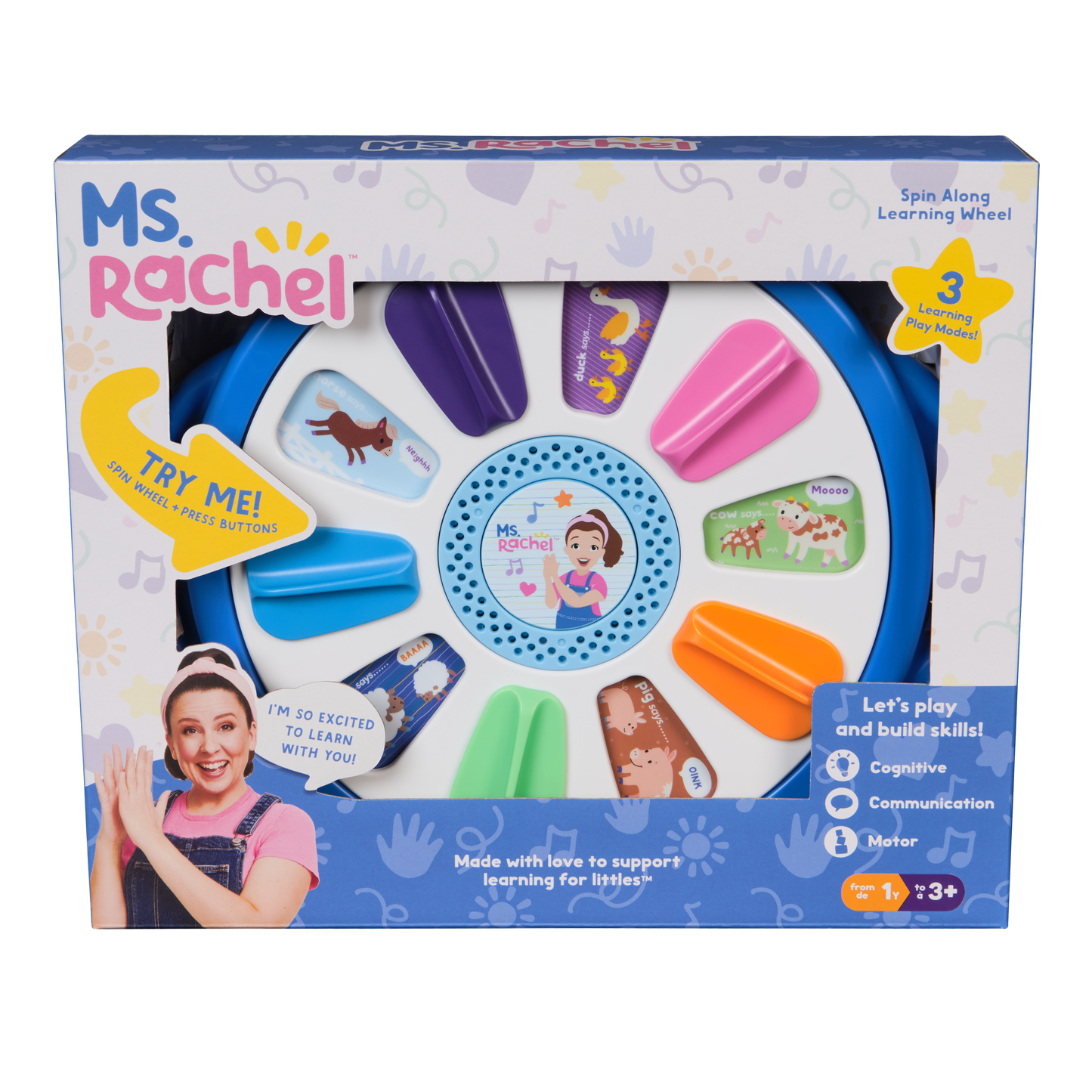 Spin Master Ms Rachel Spin Along Learning Wheel