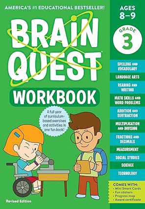 Brain Quest 9781523517374 Workbook Grade 3