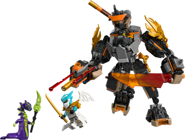 LEGO® NINJAGO® 71854 Cole's Mission Mech & Dragon Zane