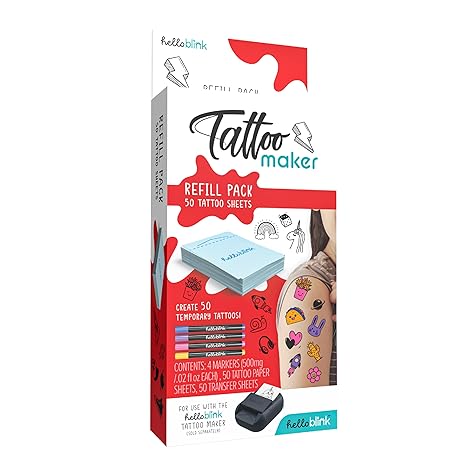 Gamewright Hello Blink Tattoo Refill Pack