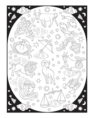 Dover Creative Haven Astrology Coloring Book