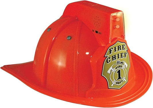 Aeromax Inc Jr. Fire Fighter Red Helmet w/Lights & Siren