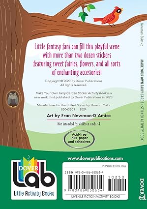 Dover Make Your Own Fairy Garden Sticker Activity Book
