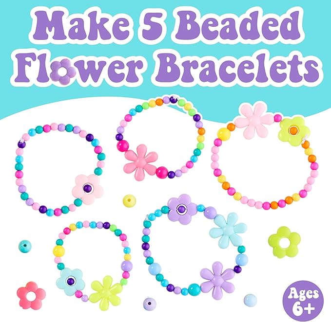 Creativity for Kids Beaded Flower Bracelet Making Kit