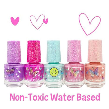 Hot Focus 022TB 5 Day Nail Polish Tie Dye Butterfly