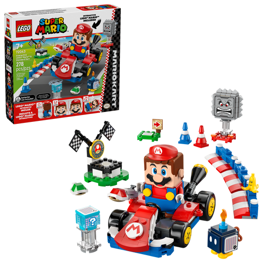 LEGO® Mario™ 72043 Mario Kart™ – Interactive LEGO® Mario™ & Standard Kart