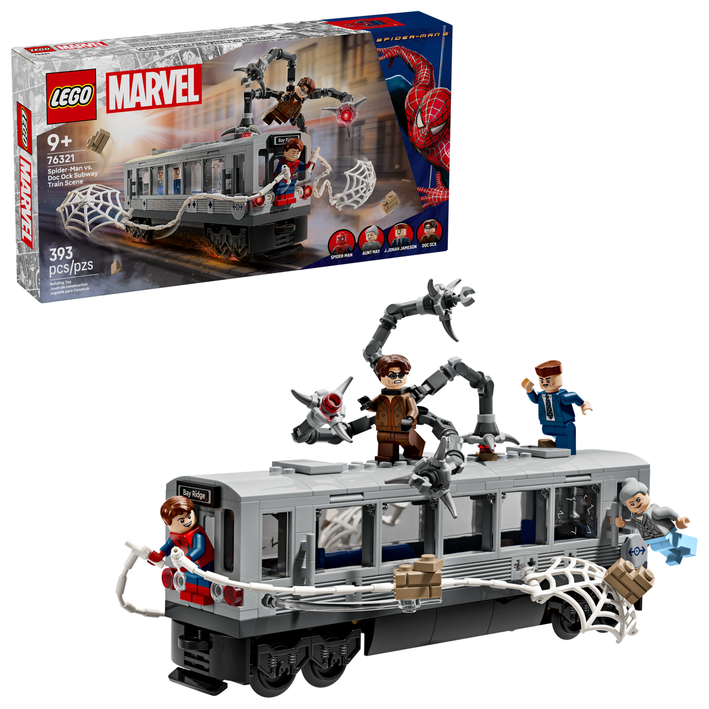 LEGO® Marvel 76321 Spider-Man vs. Doc Ock Subway Train Scene