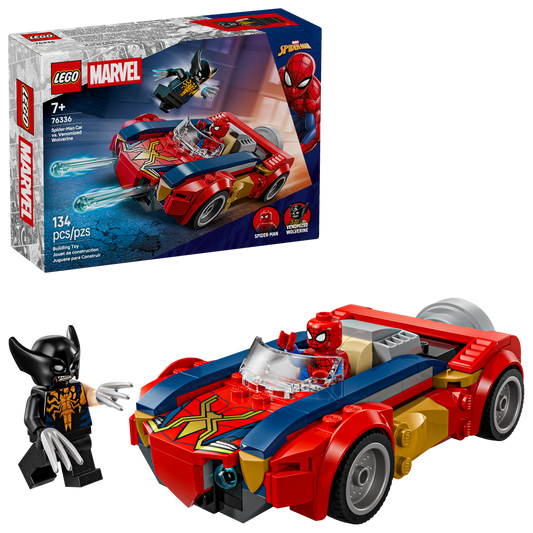 LEGO® Marvel 76336 Spider-Man Car vs. Venomized Wolverine