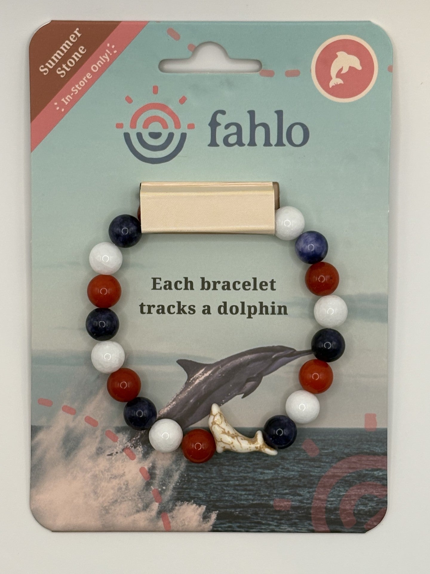 Fahlo Odyssey Dolphin Tracking Bracelet Summer Stone