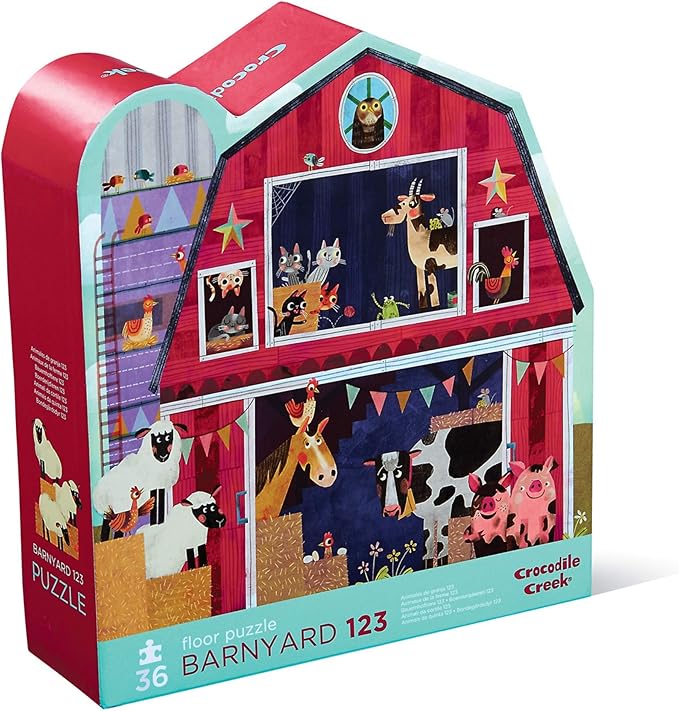 Crocodile Creek 40796 Barnyard Floor Puzzle