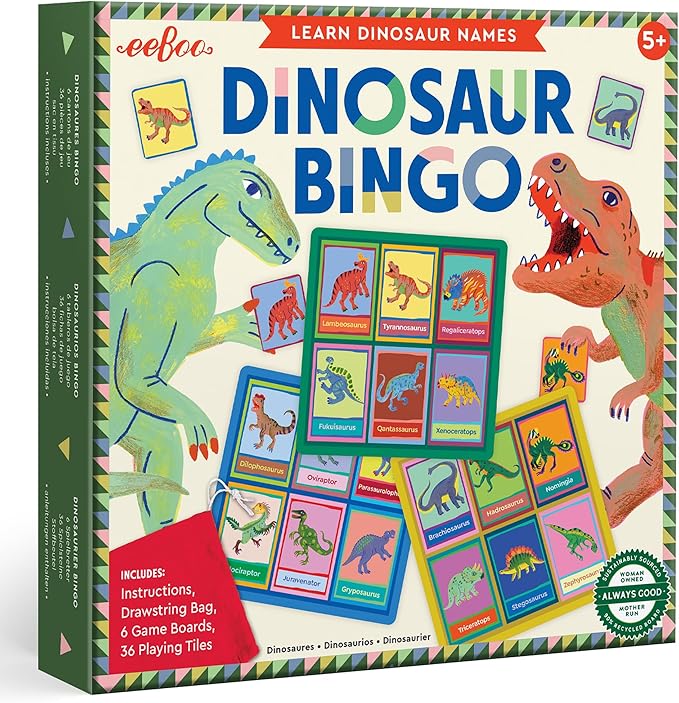 eeBoo GBG821 Dinosaur Bingo